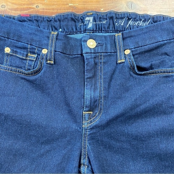7 for all Mankind A pocket bootcut jeans soft ripped bottom leg high rise size28 - Picture 7 of 15